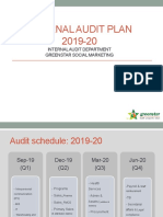 Internal Audit Plan 2019-20 (Approved)