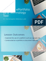 Creating ePortfolio as a Technology Tool