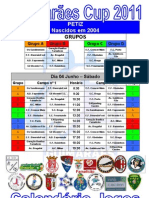 Guimarães Cup 2011 - Calendário Jogos Petiz 2004