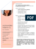 Curriculum CV - Alexandra 2022