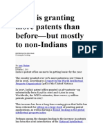 India Is Granting More Patents Than Before-But Mostly To Non