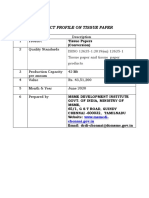 Project Profile On Tissue Paper: ISISO 12625-1:2019 (En) 12625-1 Tissue Paper and Tissue Paper Products