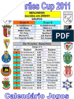 Guimarães Cup 2011 - Calendário Jogos Benjamins