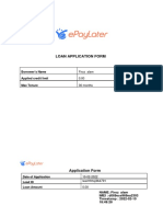 Loan Application Form