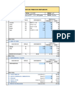 Planilla Precios Unitarios