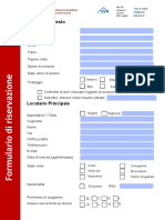 Formulario Richiesta Di Locazione