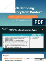 TOEFL IBT Reading Section Handouts