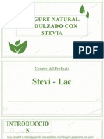 Yogur natural endulzado con stevia