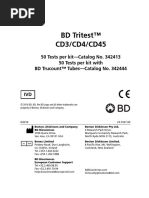 BD Tritest™ CD3/CD4/CD45: 50 Tests Per Kit-Catalog No. 342413 50 Tests Per Kit With BD Trucount™ Tubes-Catalog No. 342444