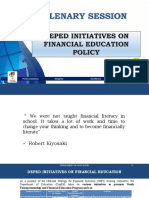 DepEd Initiatives On FinEd Policy