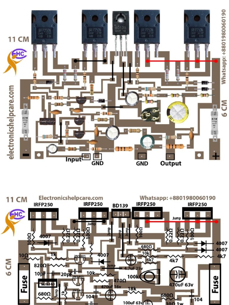 MOSFET Amplifier 200W Using IRFP250N | PDF