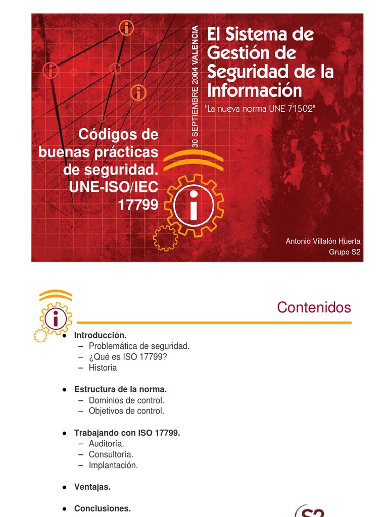 Buenas Prácticas de Seguridad ISO 17799 | PDF