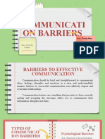 Communicati On Barriers: Here Starts The Lesson!