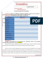 Actividad Reglas de Acentuación 4 Grado