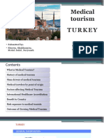 Medical Tourism Turkey: - Submitted To - Ar. Aftab Alam