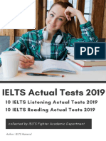 IELTS Listening & Reading Actual Tests 2019