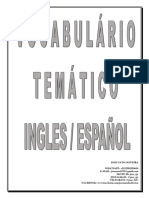 Vocabulario Tematico - Ingles - Español