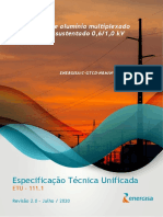 ETU 111.1 - Cabo de Alumínio Multiplexado Autossustentado 0,6_1,0 kV
