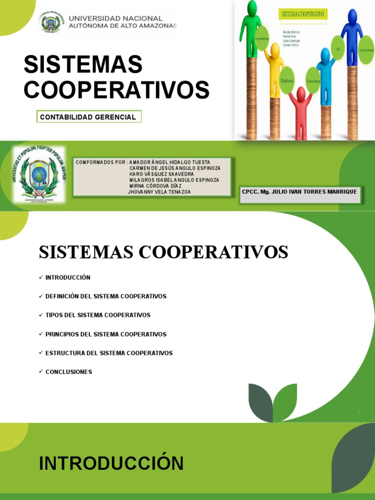 Sistemas Cooperativos | PDF | Cooperativa | Economias
