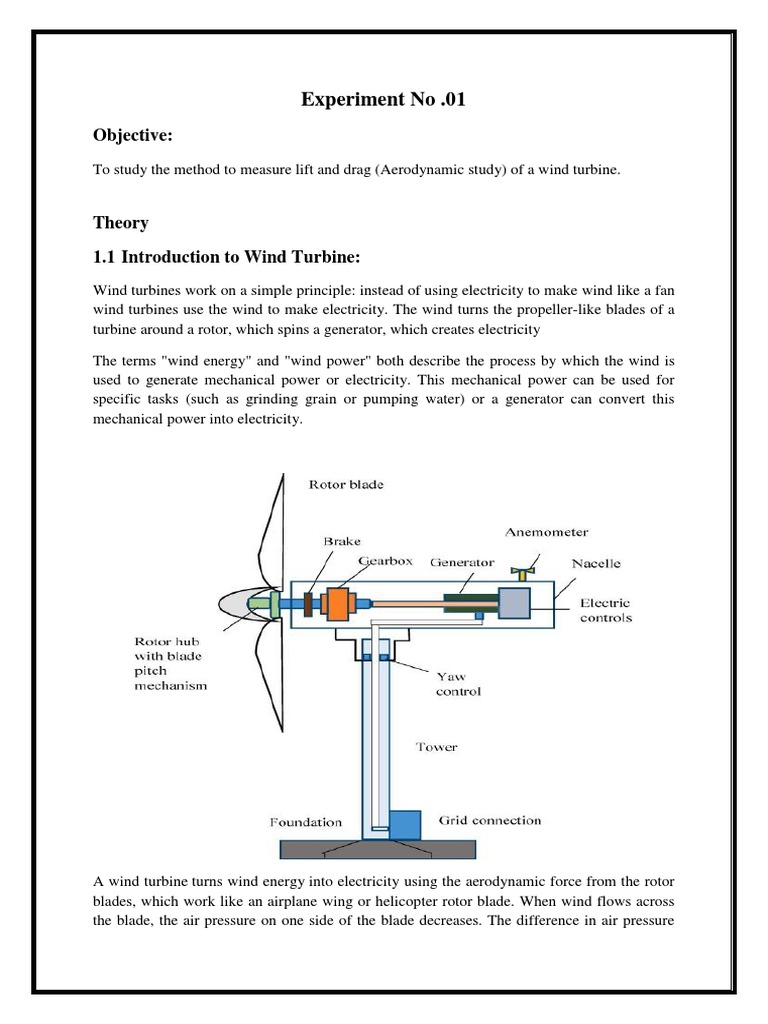 Aerodynamic Analysis of a Wind Turbine Blade to Study Lift and Drag ...