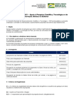 Chamada CNPQ Nro 26-2021