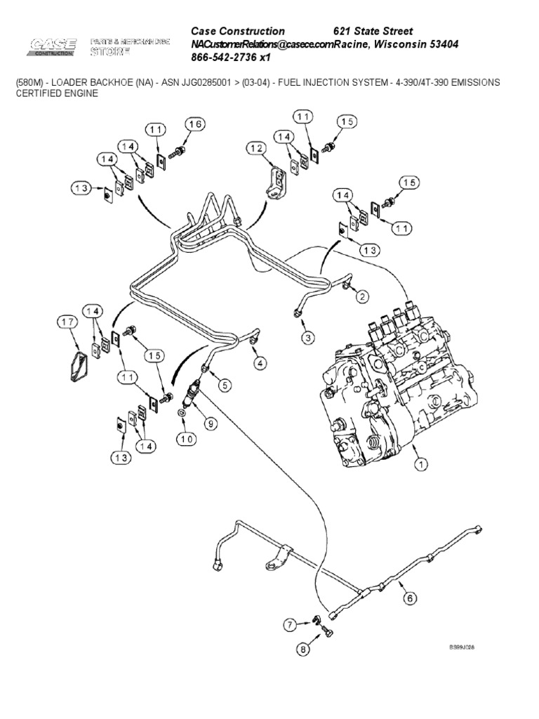 Loader Backhoe Fuel Injection Parts List | PDF | Machines | Internal ...