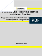 Estudios de Validación Planeación y Método de Reporte