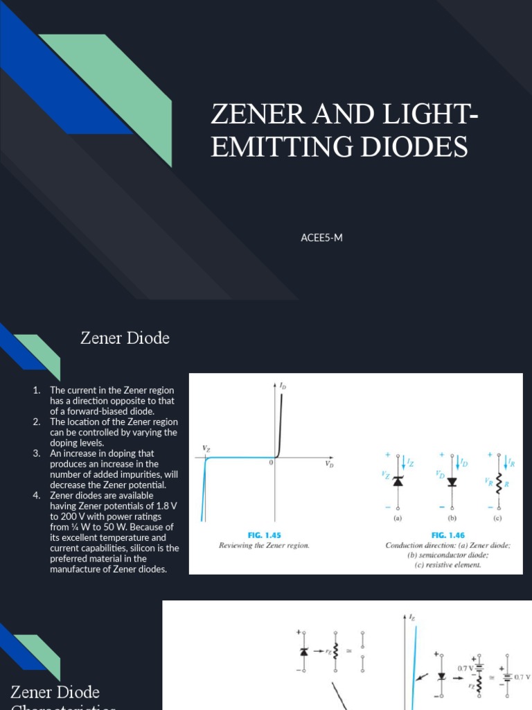 Zener and Light-Emitting Diodes | PDF | Diode | Light Emitting Diode
