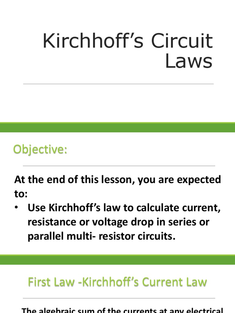 Current Laws PDF Voltage Electrical Network