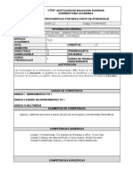 Microcurrículo Por Resultados de Aprendizaje - Tics Operaciones Contables