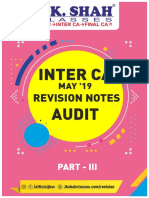 Inter Ca Audit: Revision Notes