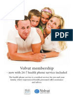 Volvat Membership: - Now With 24-7 Health Phone Service Included