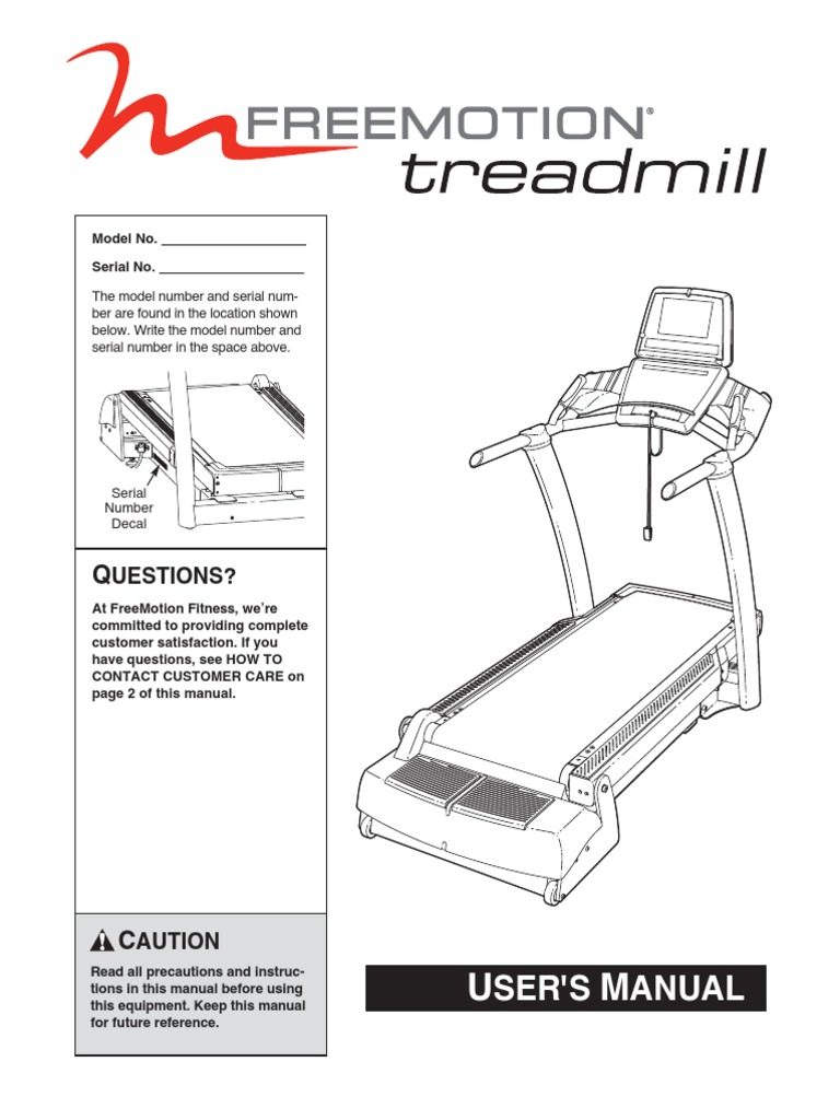 fmtl8505p2 Freemotion Treadmill Owners Manual | PDF | Ac Power Plugs ...