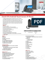 X7A Android Touch Screen IP Phone-X7A Datasheet