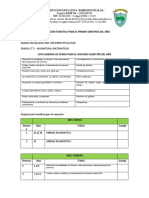 Distribucion de Temas para El PRIMER Semestre - GRADO 2°2 ASIGNATURA MATEMATICAS