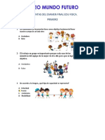 Preguntas Del Examen Final Edu Fisica