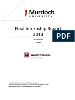 Final Internship Report Murdoch University Internship at The BP Kwinana Refinery