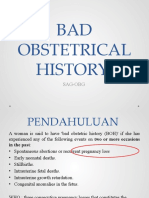 BAD OBSTETRICAL HISTORY GUIDE
