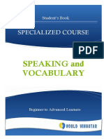 Specialized Course: Speaking and Vocabulary