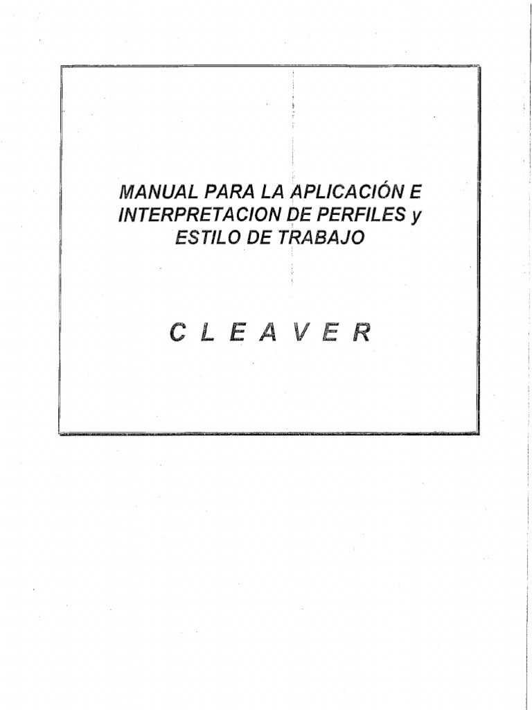 Cleaver PDF