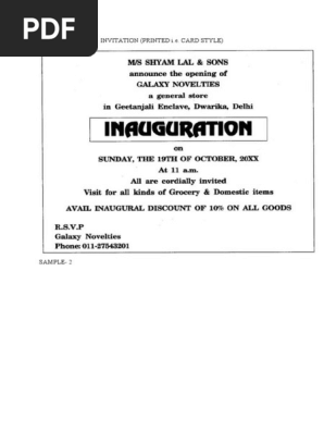 Invitation and Replies