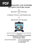 Cryptography and Network Security Lecture Notes