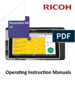 RICOH Streamline NX Version 3.x Operating Instruction Manuals