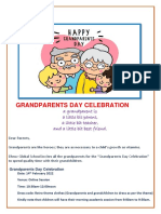 Grandparents Day Celebration Note