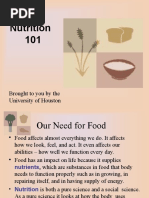 Nutrition 101: Brought To You by The University of Houston