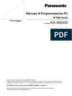 KX-NS500 Manuale Di Programmazione PC