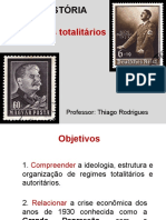 Os regimes totalitários