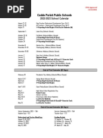 Caddo Parish Calendar 2023 2021 2022 Cpsb School Calendar | Pdf | Academic Term | Academia