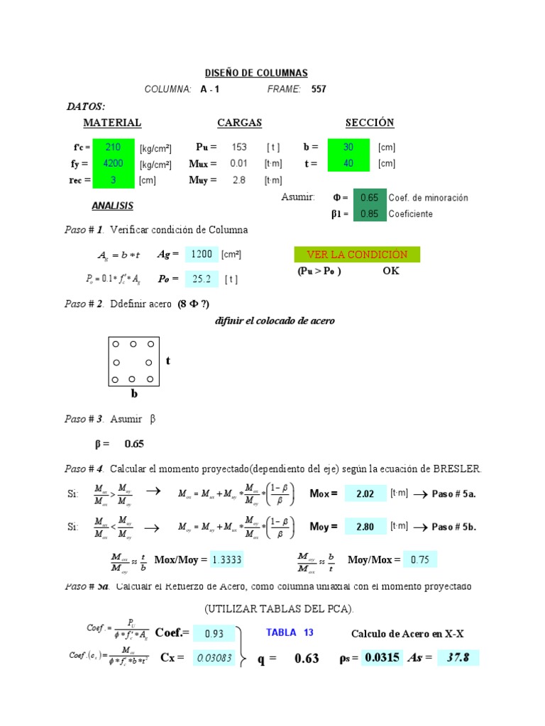 Columnas Rectangulares (F) | PDF | Métodos y materiales de enseñanza