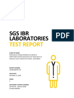 Sgs Ibr Laboratories: Test Report